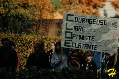 Marche pour Cloé, avenue des Nations-Unies, Roubaix, le samedi 8 octobre 2022