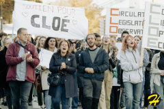 Marche pour Cloé, avenue des Nations-Unies, Roubaix, le samedi 8 octobre 2022