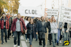 Marche pour Cloé, avenue des Nations-Unies, Roubaix, le samedi 8 octobre 2022