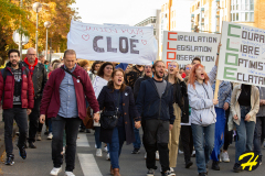 Marche pour Cloé, avenue des Nations-Unies, Roubaix, le samedi 8 octobre 2022