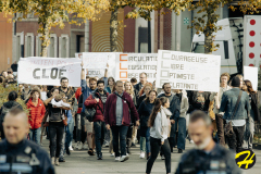 Marche pour Cloé, avenue des Nations-Unies, Roubaix, le samedi 8 octobre 2022